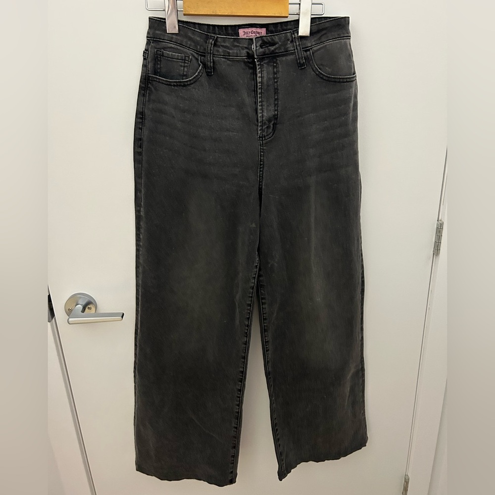 Women's Black High-Rise Straight Leg Jeans
